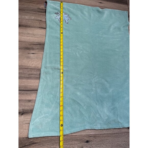 Dr. Seuss Nursery Baby Blanket Soft Fleece Green 26”x38” Horton Elephant Embroid - Picture 6 of 6